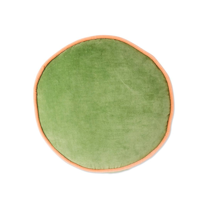Pesto Velvet Pea Cushion