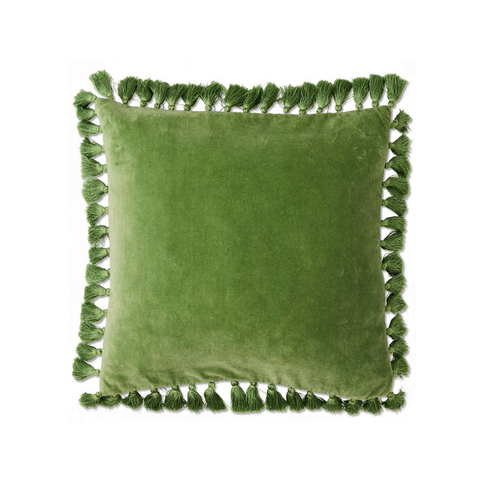 Pesto Velvet Tassel Cushion