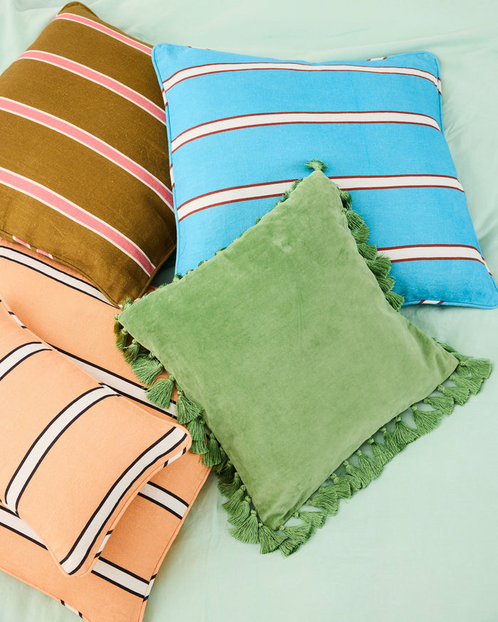 Pesto Velvet Tassel Cushion