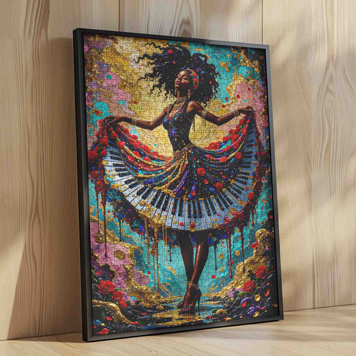 Piano Dress Melody Art Jigsaw Puzzle