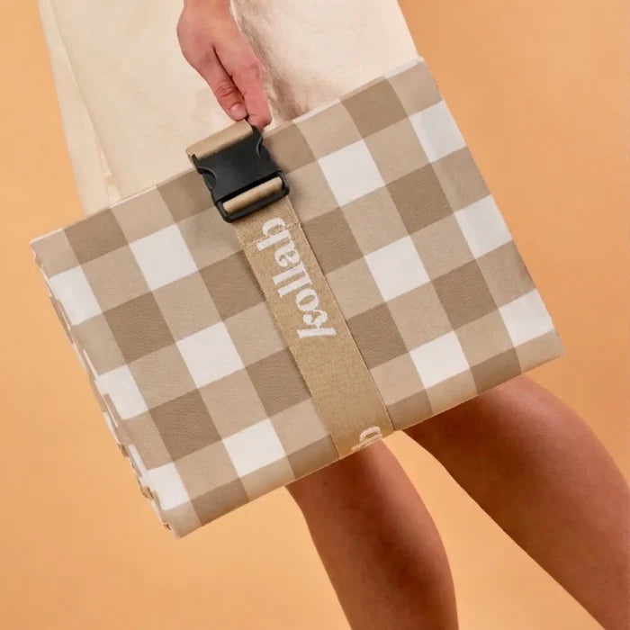 Picnic Mat - Olive Gingham
