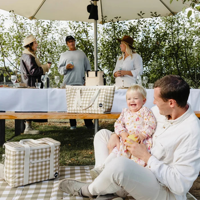 Picnic Mat - Olive Gingham