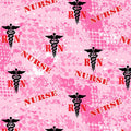 Pillowcase - Nurse Tossed Camo Pink Cotton