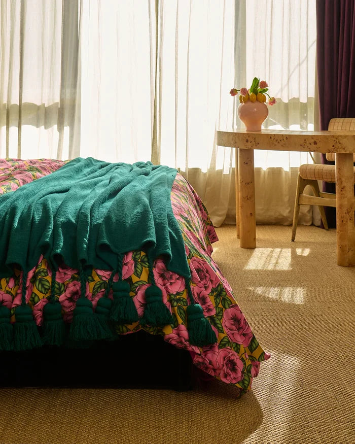 Pine Tassel Throw