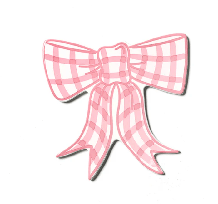 Happy Everything Pink Gingham Bow Attachment