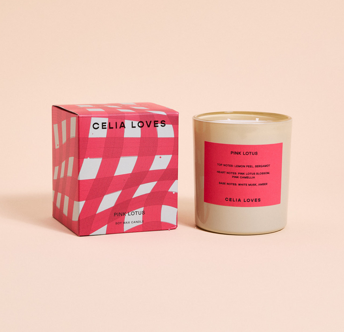Pink Lotus Candle