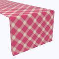 Pink & Yellow Checkered Plaid Runners