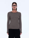 Piper Long Sleeve Stripe Top - Sand Stripe