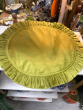 Placemat, Round Ruffle 16.5", Velvet Pear