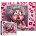 Playful Kiss Granny Window Jigsaw Puzzle