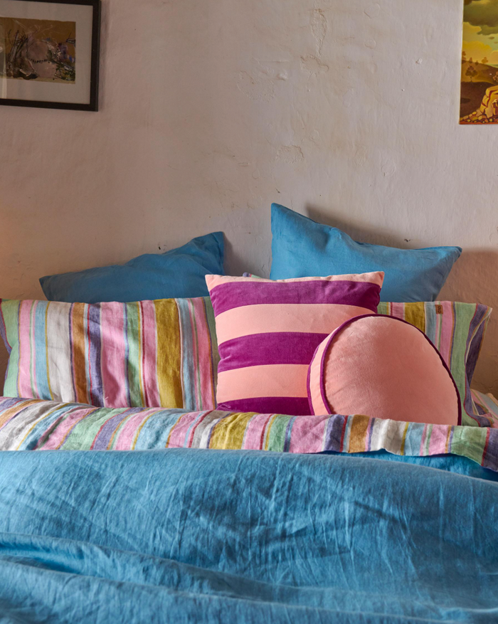Plum Jam Velvet Pea Cushion