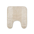 Popular Bath Rose Vine Contour Bath Rug, Beig/Green