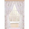 Popular Bath Rose Vine, Window Curtain, Beige-Taupe