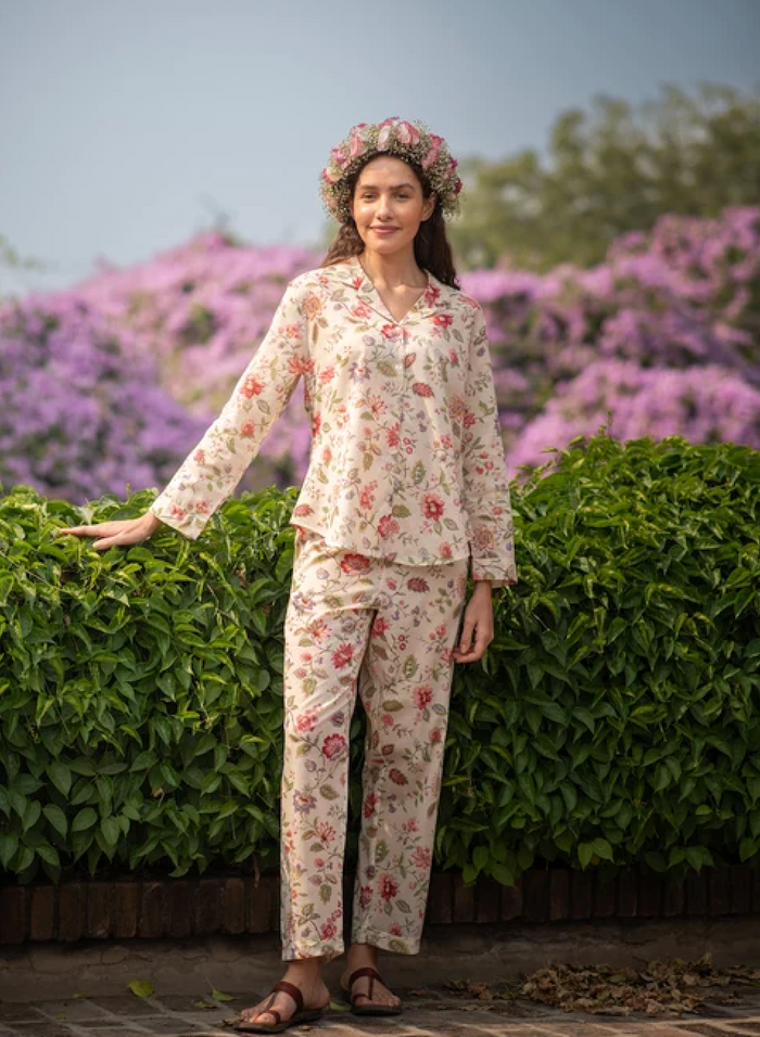 Primrose Beige PJ Set by Handprint