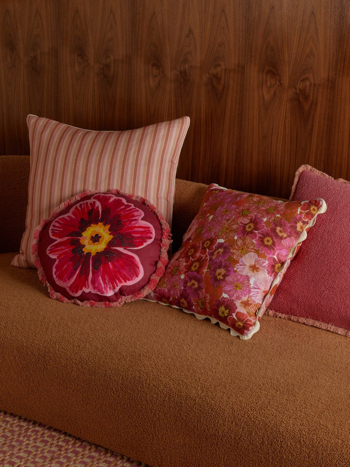 Primrose Pink 50cm Cushion detail