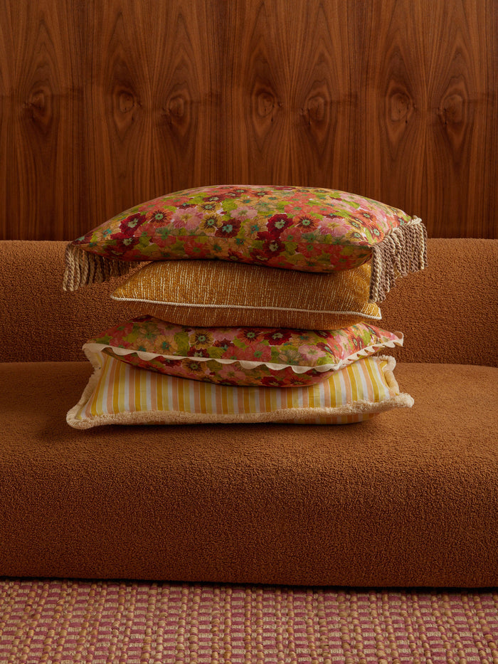 Primrose Sunset 50cm Cushion styled