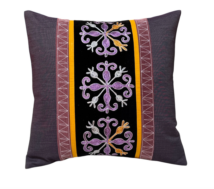 "Prosperity" embroidered pillow from Kyrgyzstan