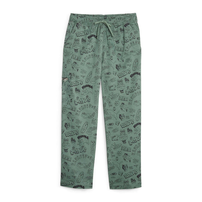 RIPNDIP PUMA X RIPNDIP AOP Twill Pants (Eucalyptus)