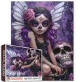 Purple Fairy Skeleton Jigsaw Puzzle
