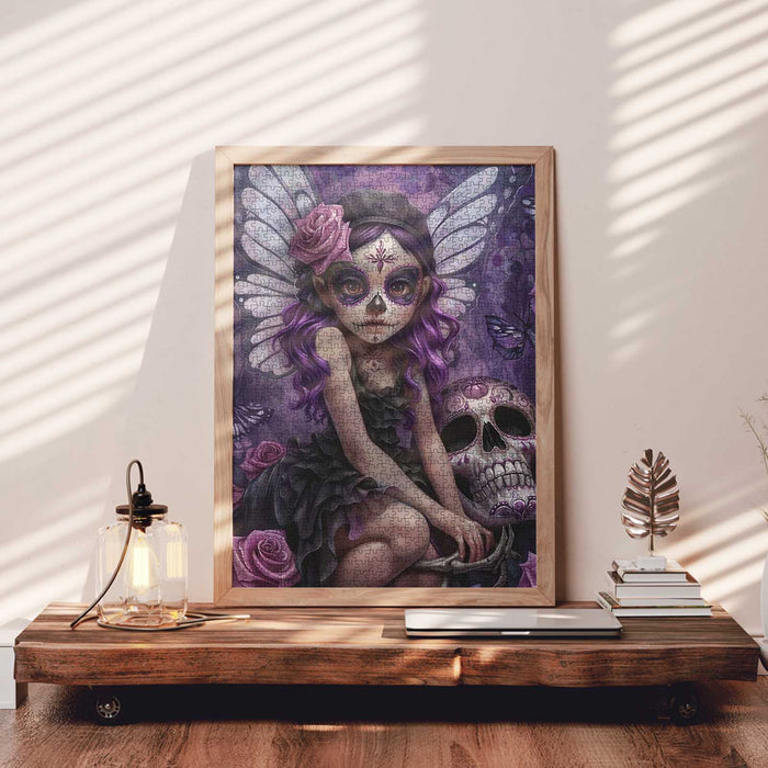 Purple Fairy Skeleton Jigsaw Puzzle