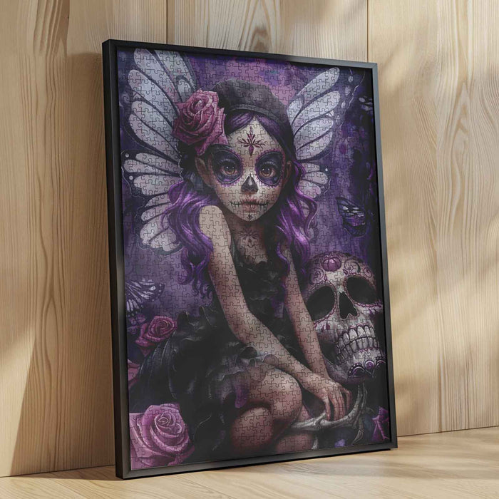 Purple Fairy Skeleton Jigsaw Puzzle