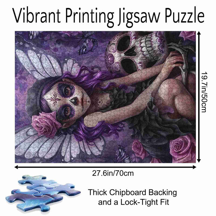 Purple Fairy Skeleton Jigsaw Puzzle