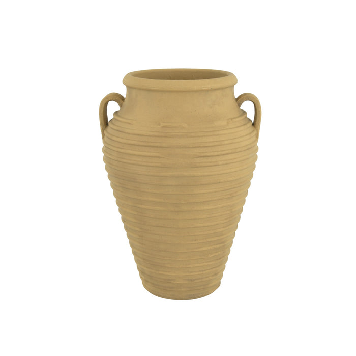 Pushpdan Rekha heritage planter by Greenri in Barley Beige
