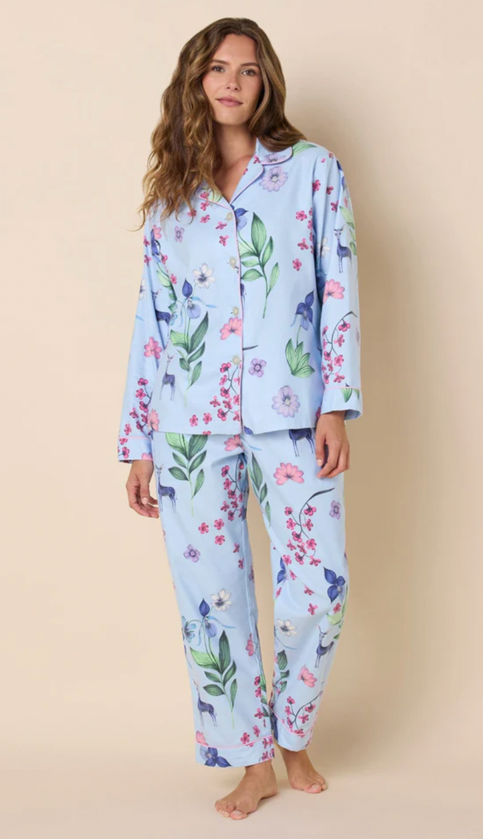 Queen Bee Deerly Flannel Pajamas