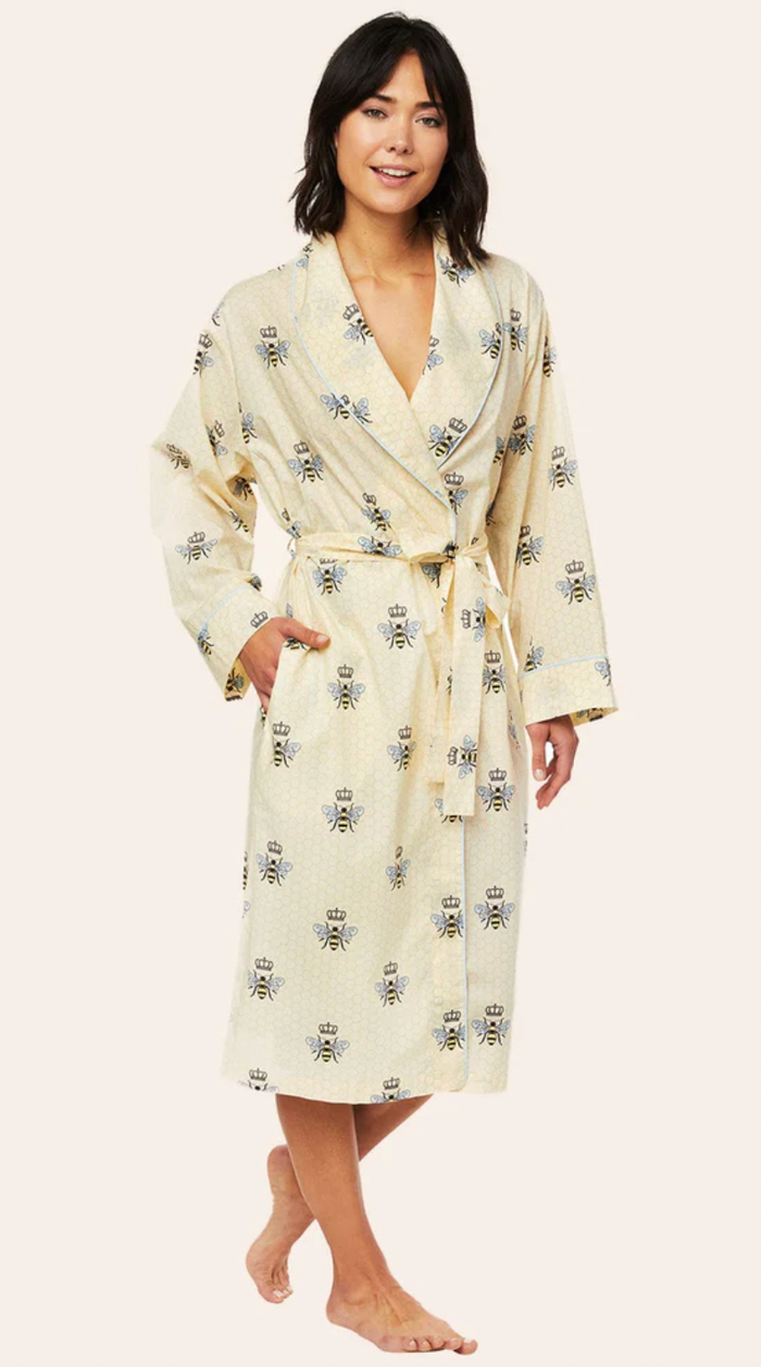 Queen Bee Honey Flannel Robe