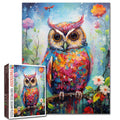 Rainbow Watercolor Owl Jigsaw Puzzle
