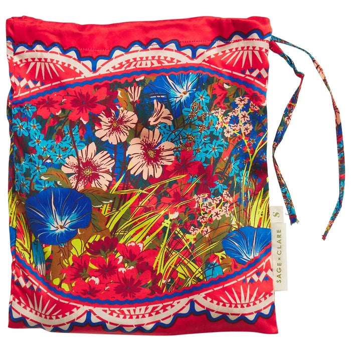 Ramona Silk Pillowcase - Poppy