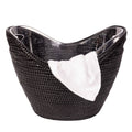 Rattan Champagne Bucket with Acrylic Insert – Ice Cooler