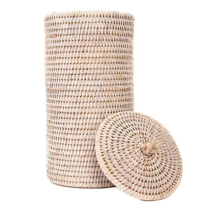 Rattan Double Toilet Roll Holder