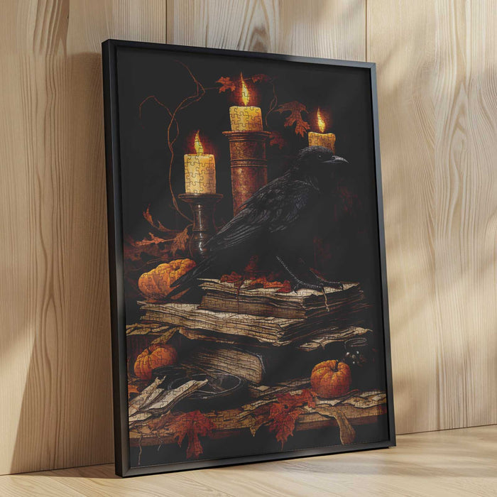 Raven and Candlelight Jigsaw Puzzle