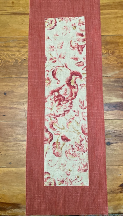 Red Denim runner 36"x12"