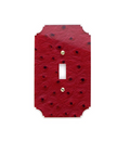 Red  Ostrich Switch Plate