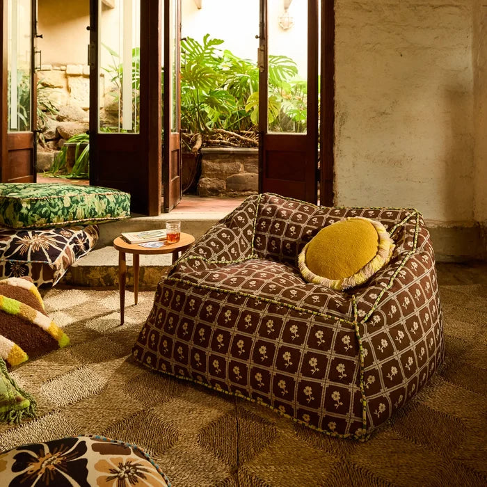 Reese Round Cushion - Ochre