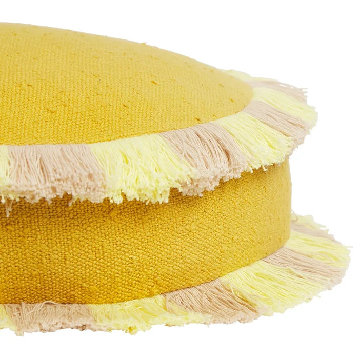 Reese Round Cushion - Ochre