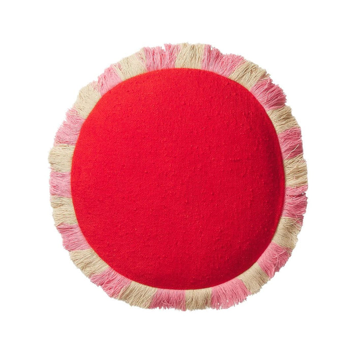 Reese Round Cushion - Poppy