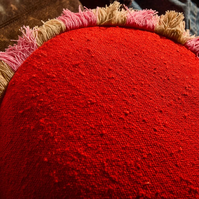 Reese Round Cushion - Poppy
