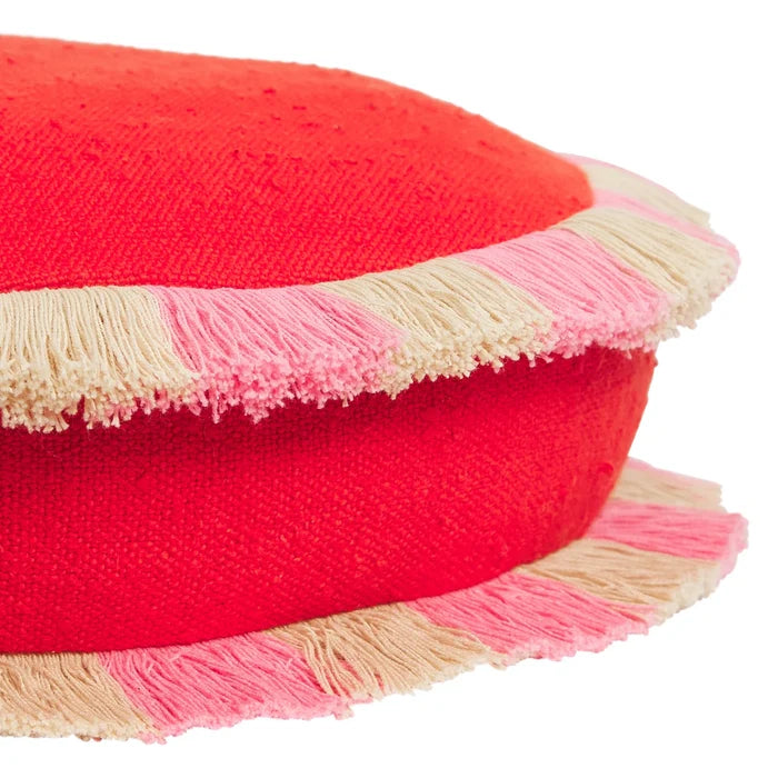 Reese Round Cushion - Poppy