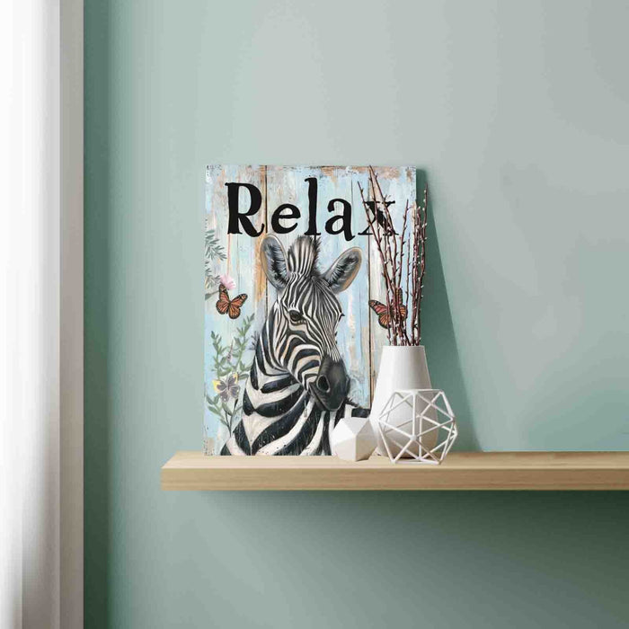 Relaxing Zebra Garden Paint by Numbers