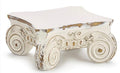 RESIN WHITE SCROLL RISER DISPLAYS