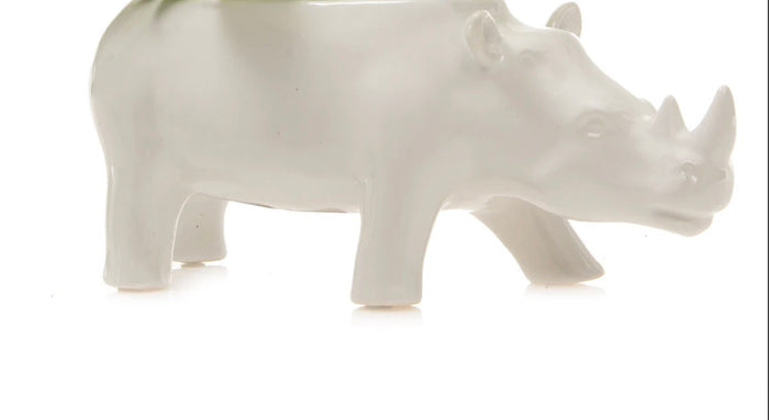 Rhino - White Vase / Planter