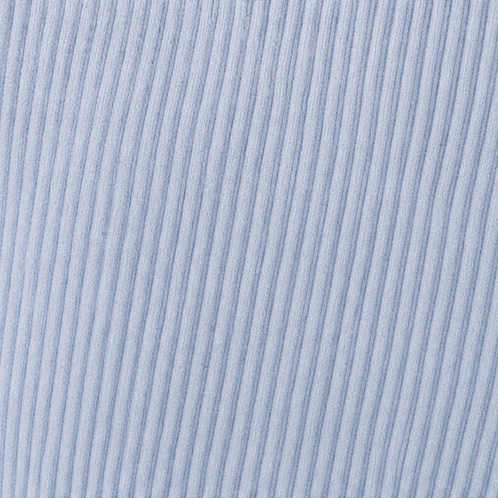 Ribelle – Powder Blue Ribbed Knit Pullover Hoodie