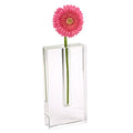 Rita Handcrafted Rectangle 8" Optical Crystal Bud Vase-YD379: Default Title