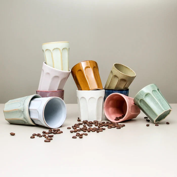 jumbled indigo love collectors ritual latte cup mug coffee ceramic australia pale blue glaze