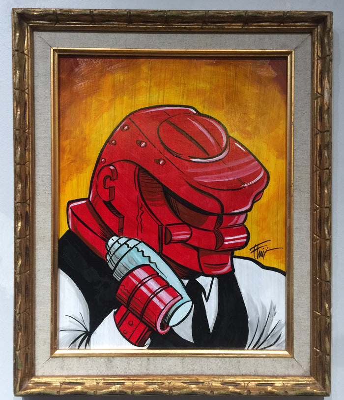 "Rock'em Sock'em Bartender" by William "Bubba" Flint $140