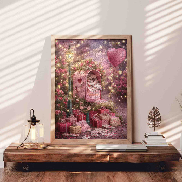 Romantic Love Letter Mailbox Jigsaw Puzzle
