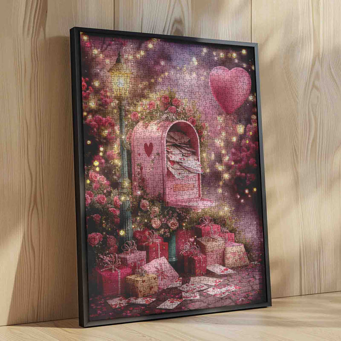 Romantic Love Letter Mailbox Jigsaw Puzzle